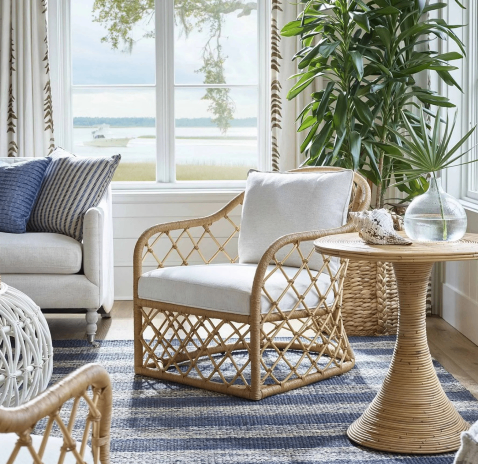 Coastal Florida living room styled by Matter Brothers